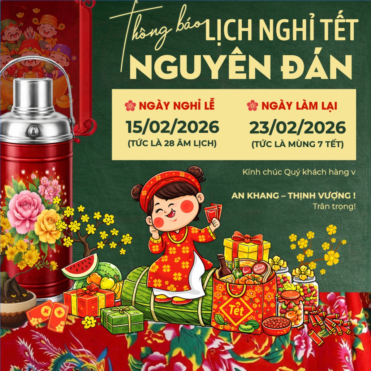 Nghỉ tết Nguyên Đán