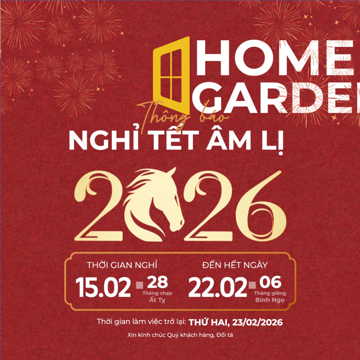 Thông báo nghỉ tết âm lịch