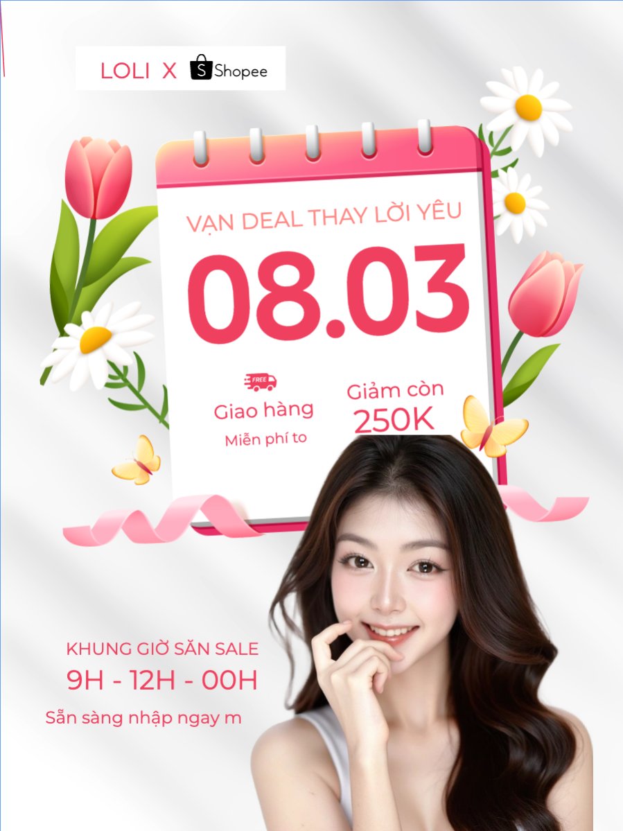 Mua sắm, giảm giá, sale, 8/3, quốc tế phụ nữ, women's day, beauty, làm đẹp, thẩm mỹ, sự kiện, event