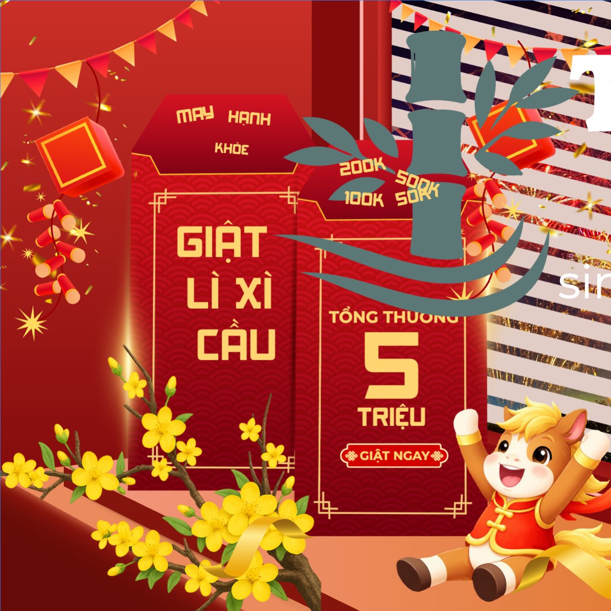 Giật lì xì cầu may