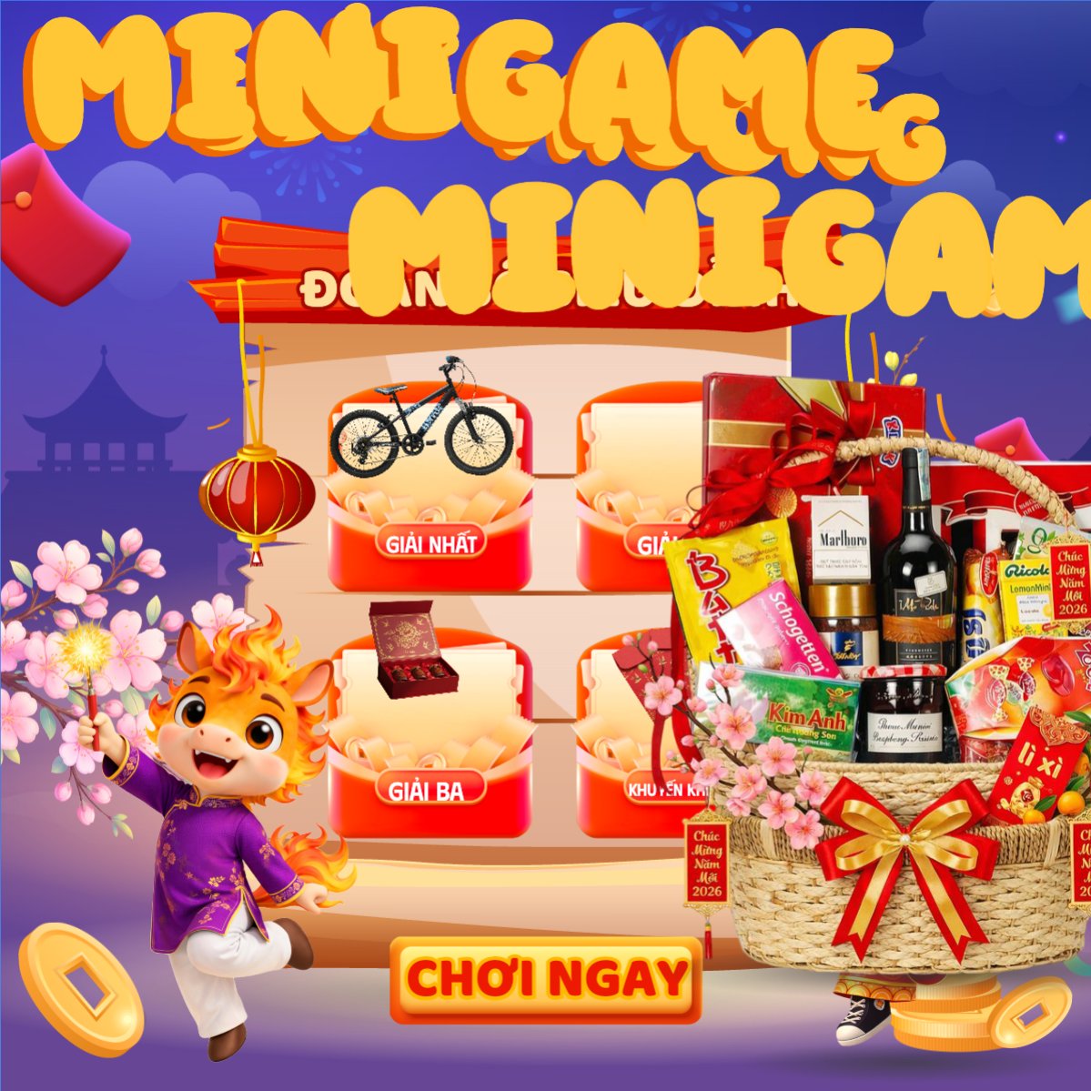 Giải thưởng minigame đoán số siêu đỉnh