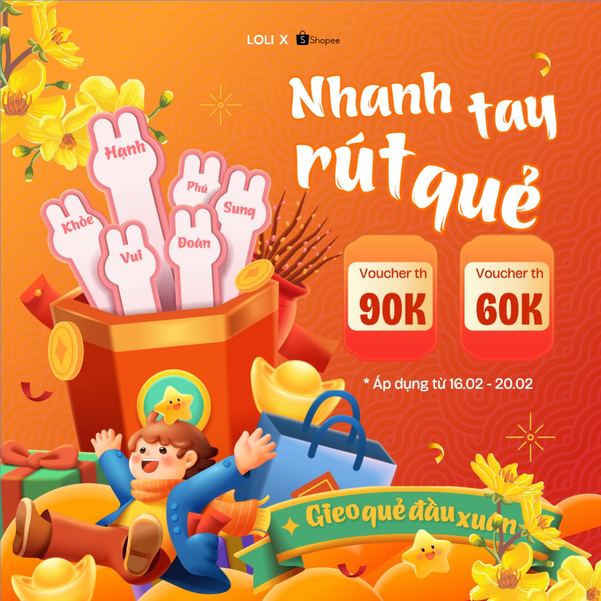 Nhanh tay rút quẻ