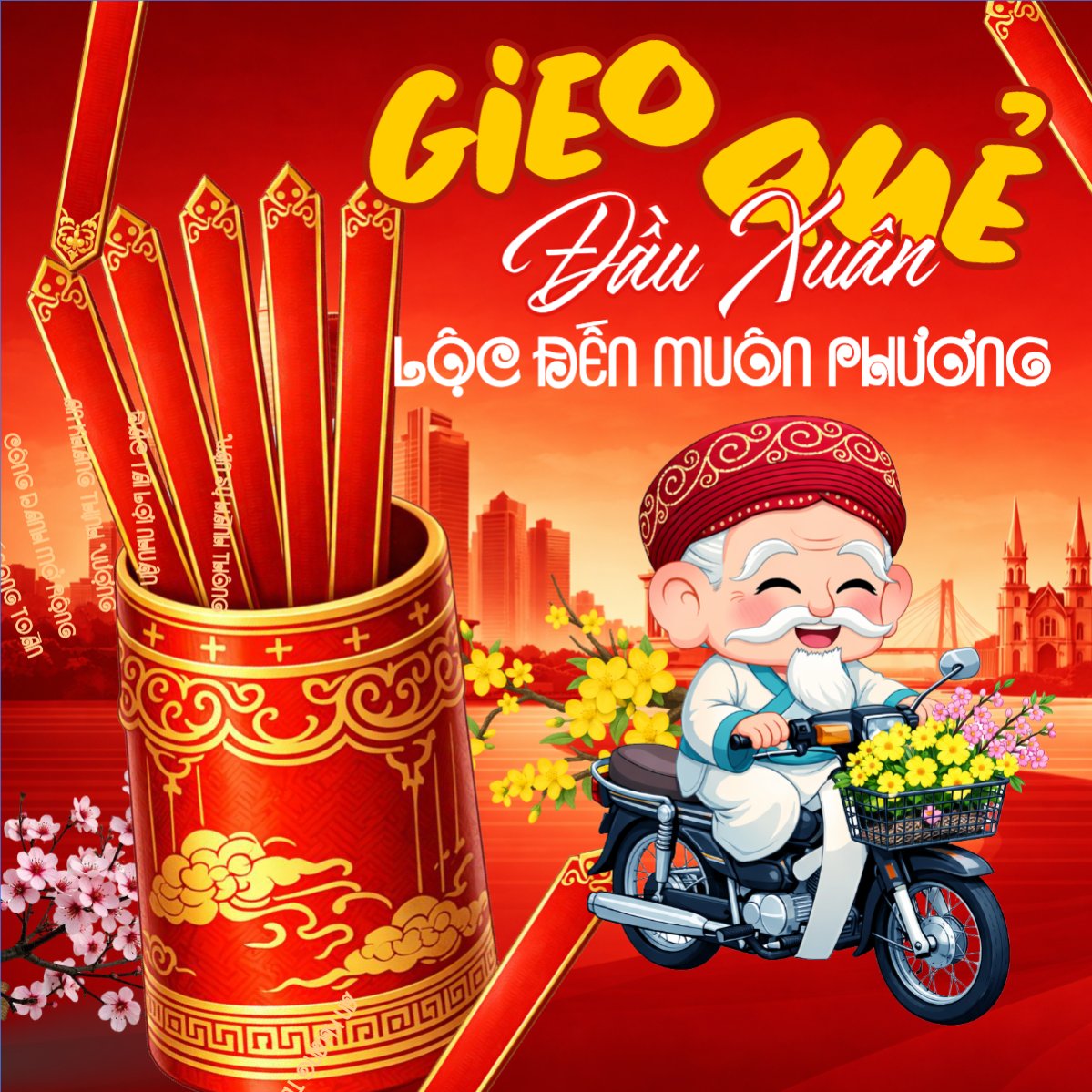 Gieo quẻ đầu xuân lộc đến muôn phương
