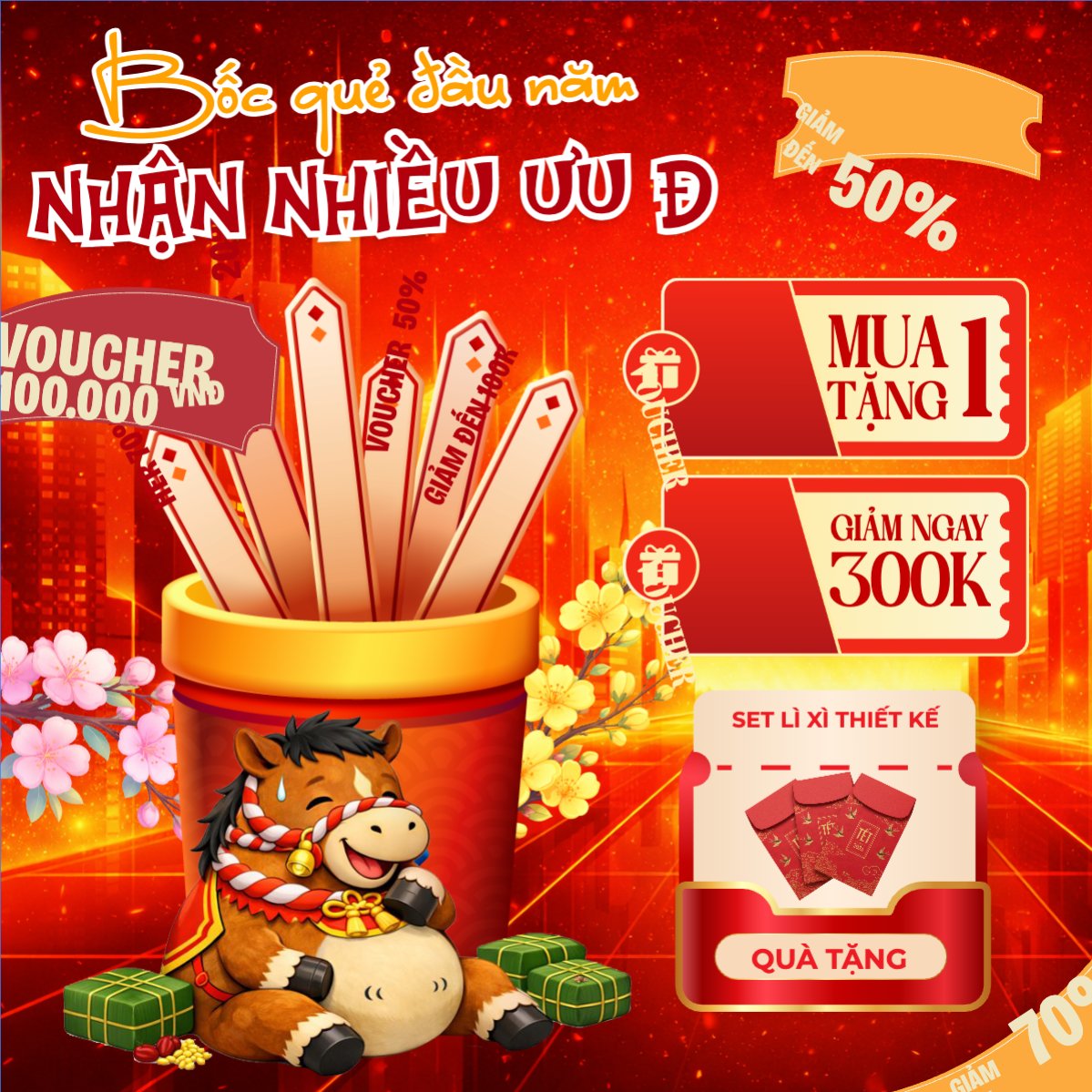Bốc quẻ đầu năm nhận nhiêu ưu đãi