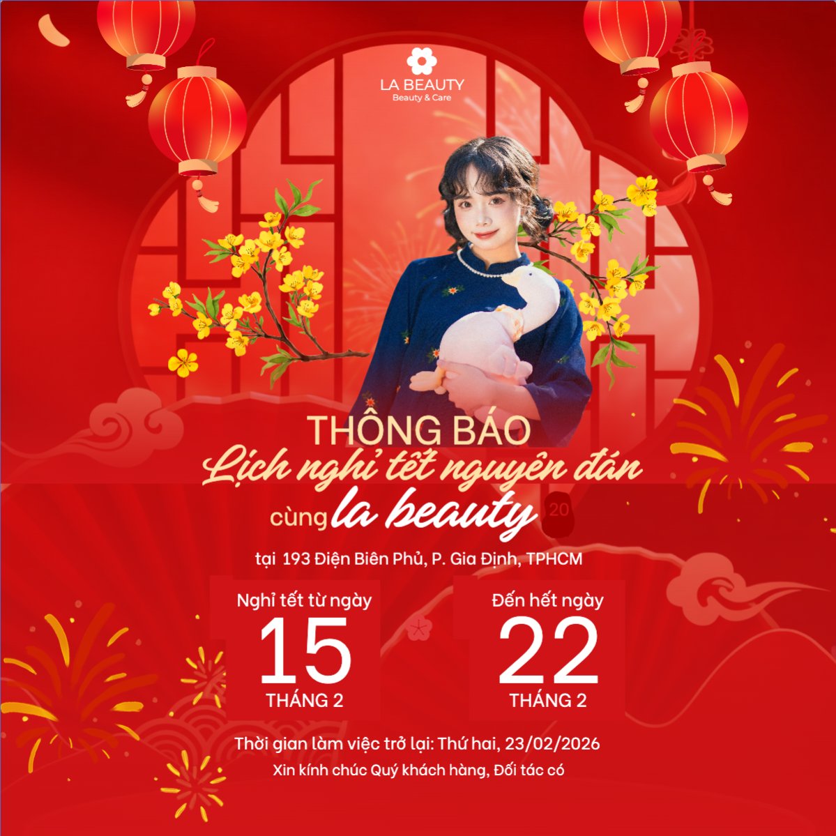 Thông báo lịch nghỉ tết nguyên đán Bính Ngọ 2026
