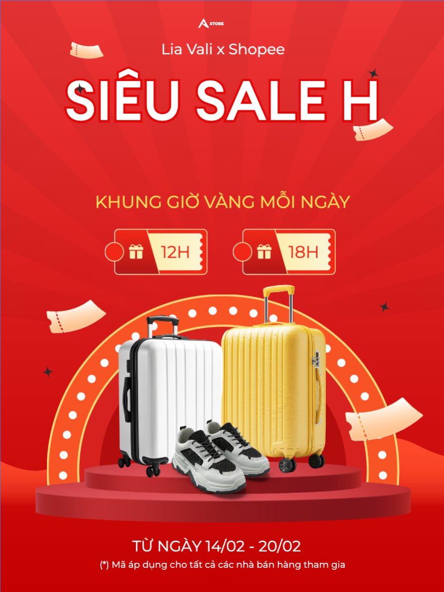 Giảm giá, sale, vali, phụ kiện, thời trang, fashion, công nghệ, giải trí