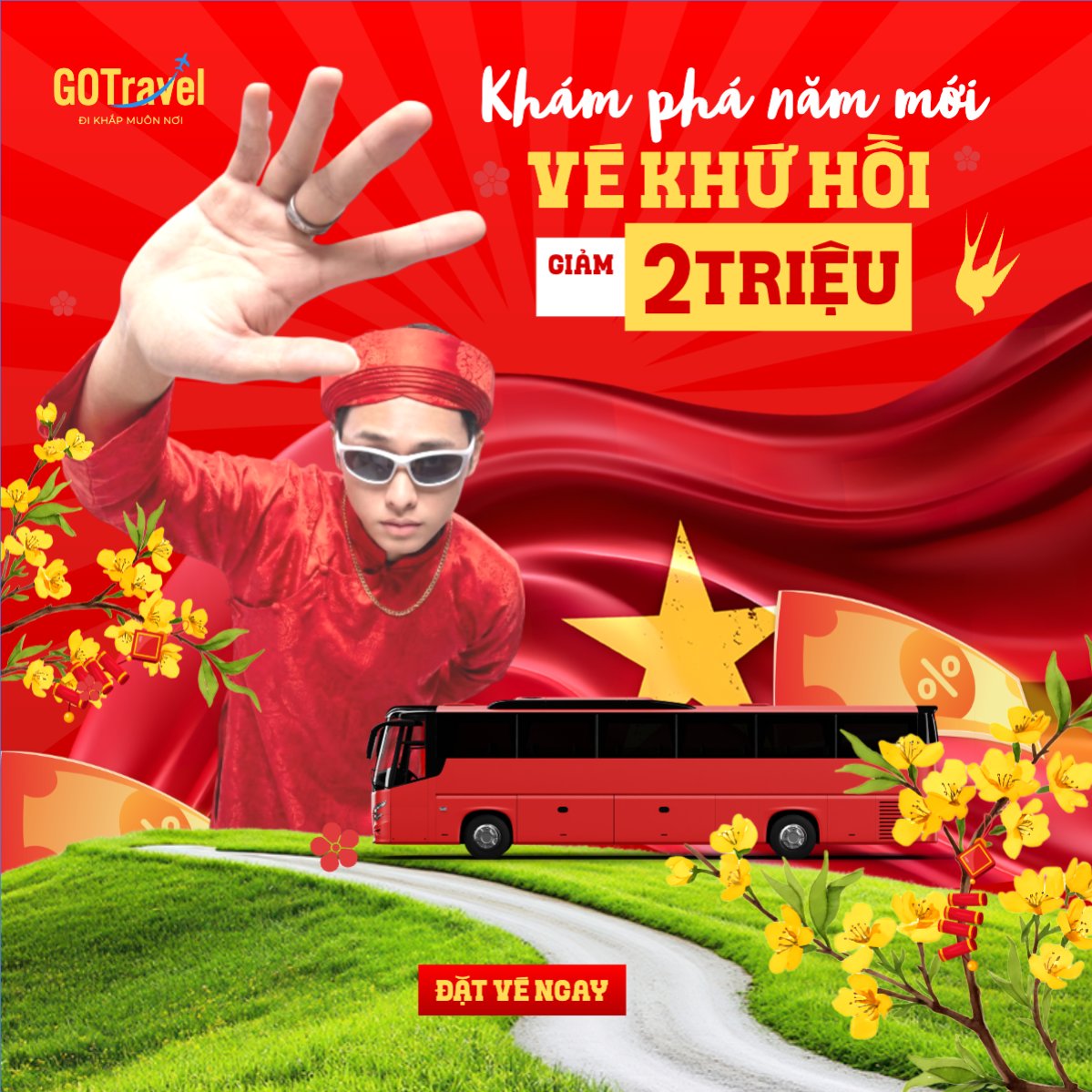 Khám phá năm mới vé khứ hồi giảm 2 triệu