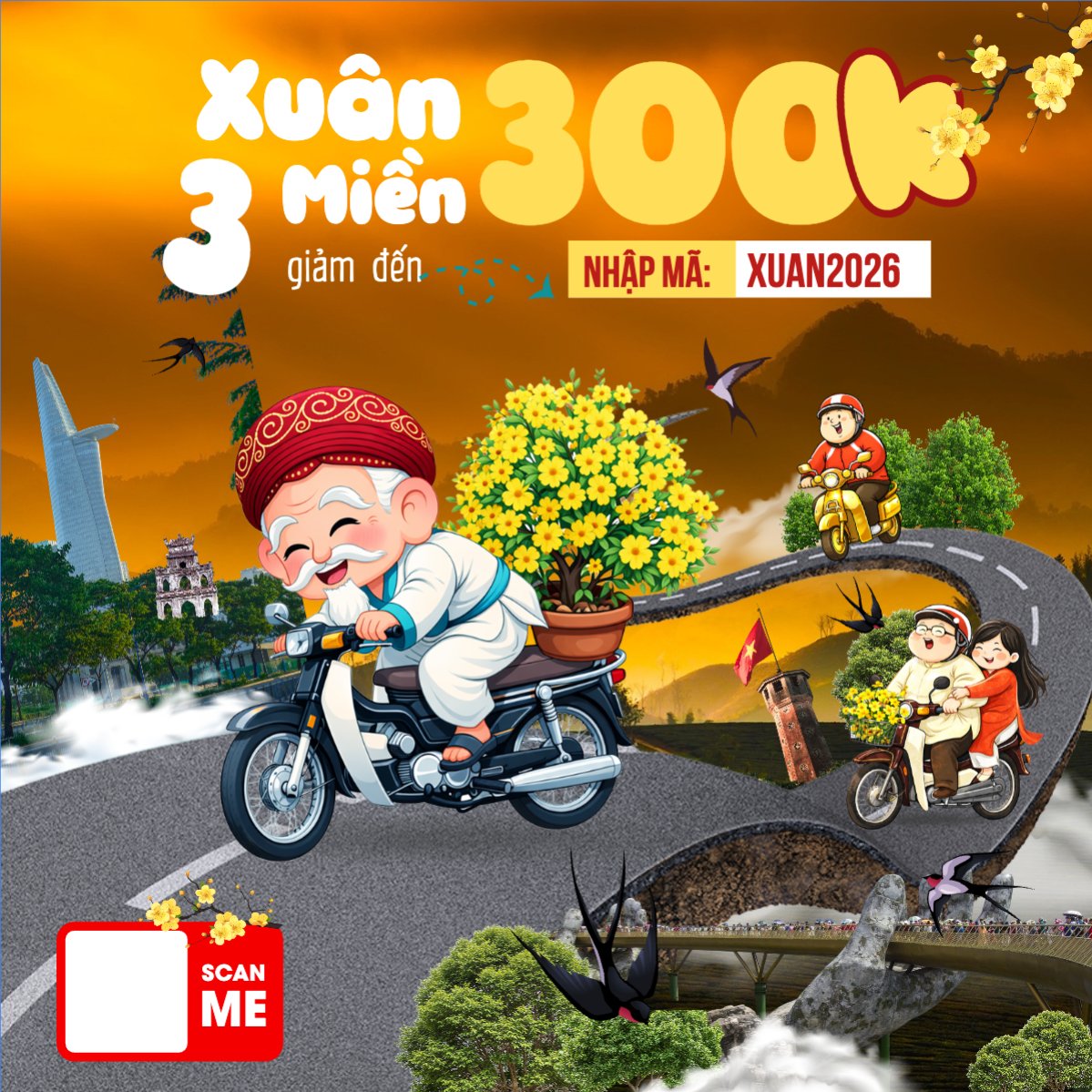Xuân 3 miền