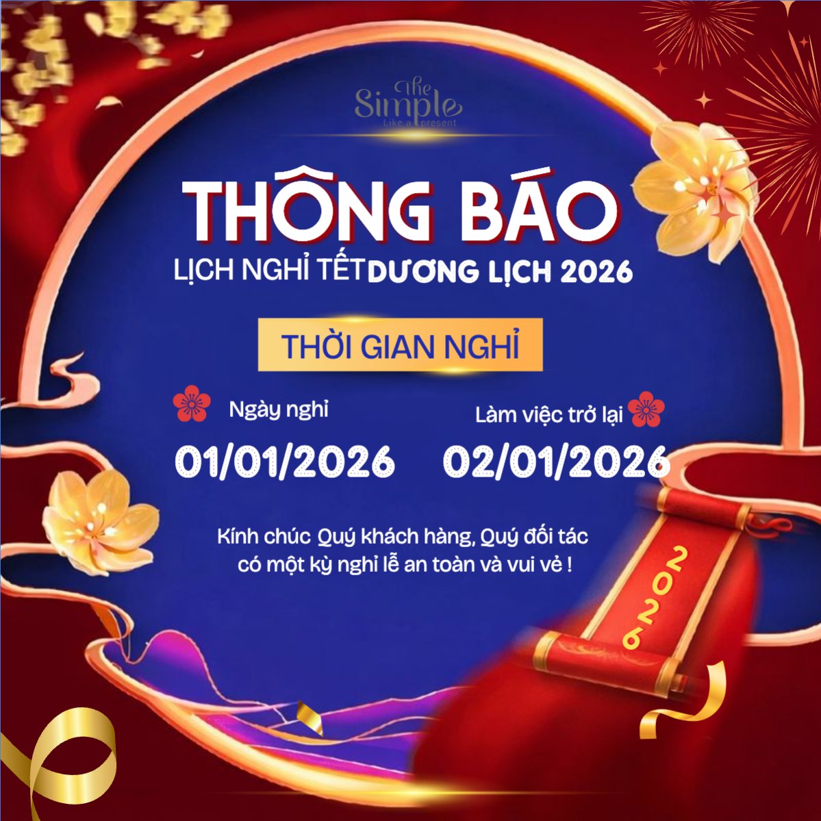Nghỉ tết dương lịch