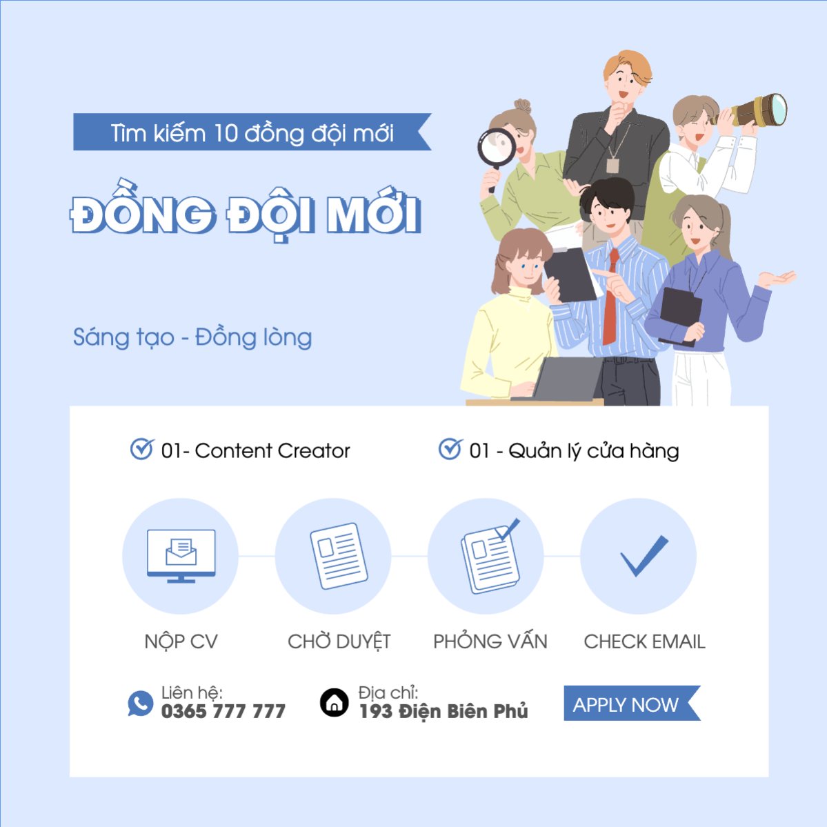 Tìm đồng đội mới