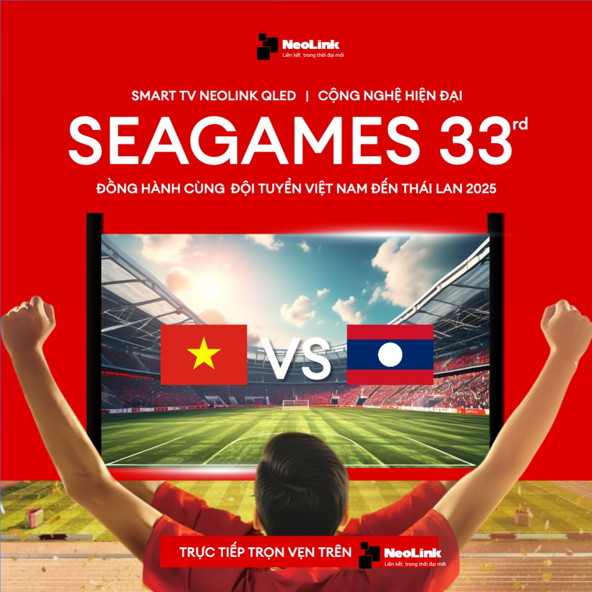 Smart TV tận hưởng Seagame 33