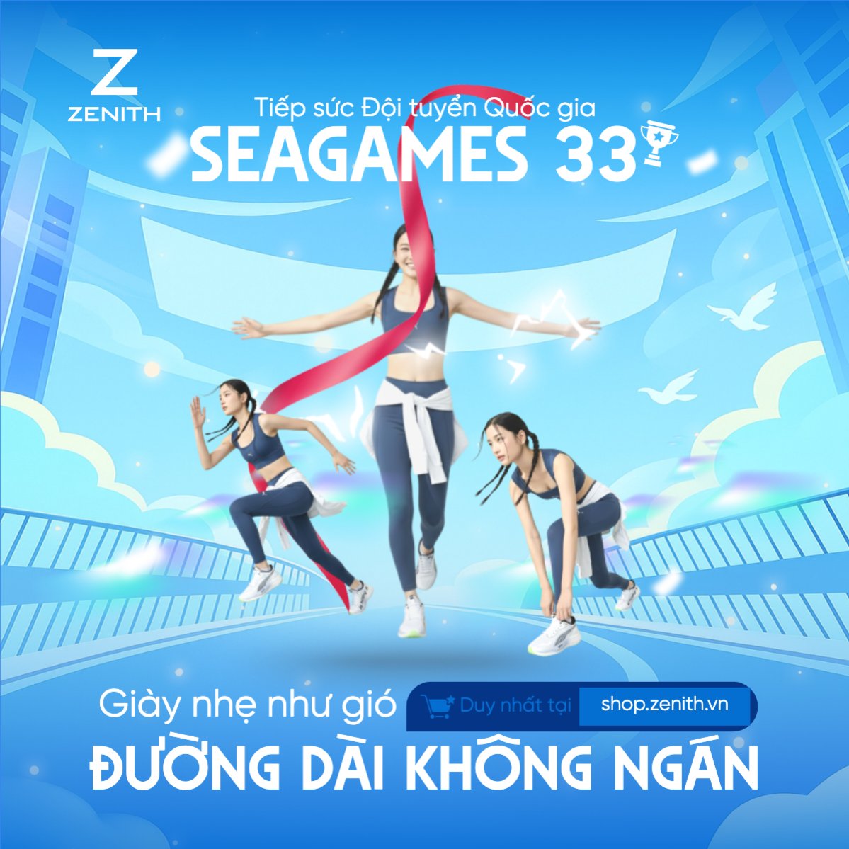 Giày nhẹ như gió đường dài không ngán