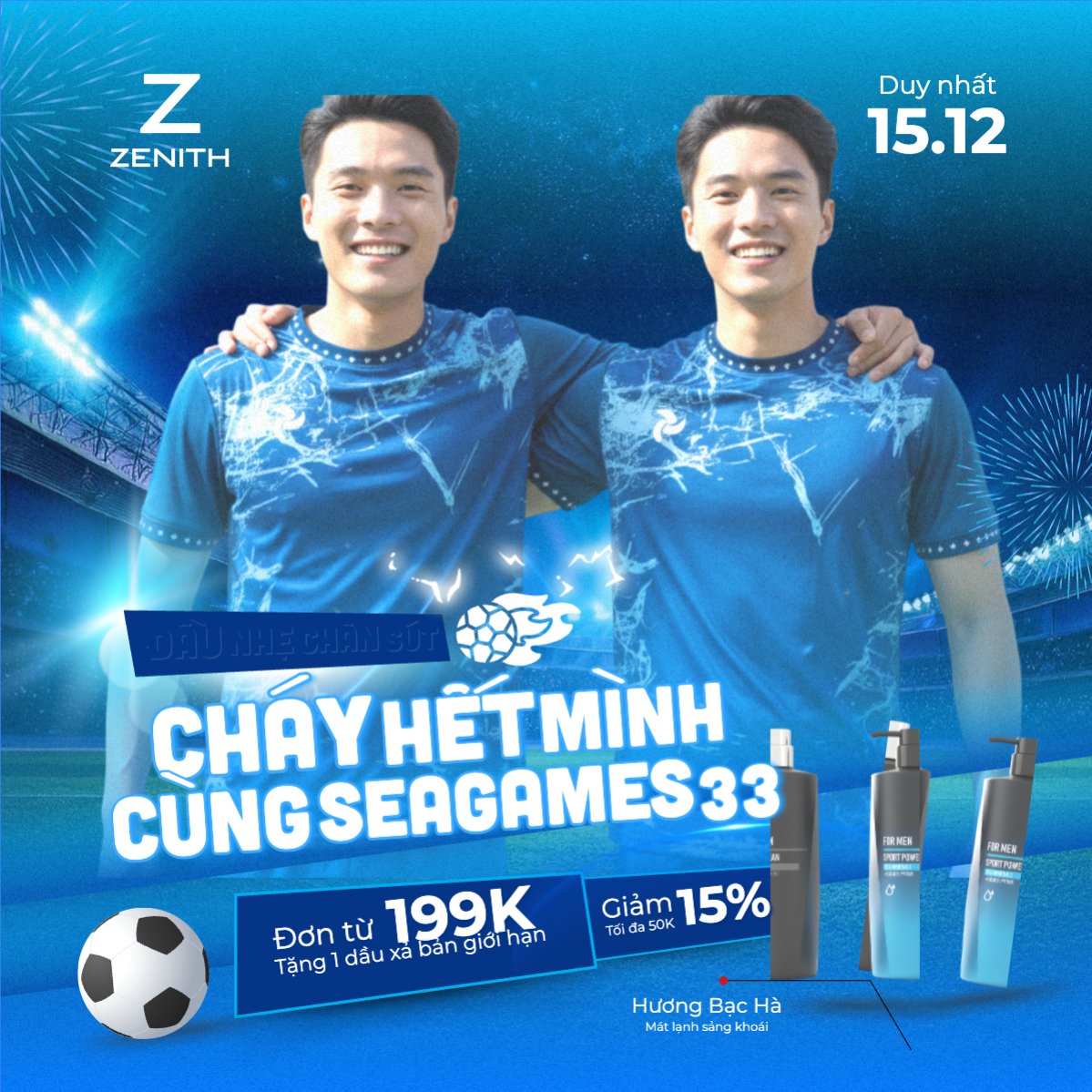 Đầu nhẹ chân sút cháy hết mình cùng Seagame 33