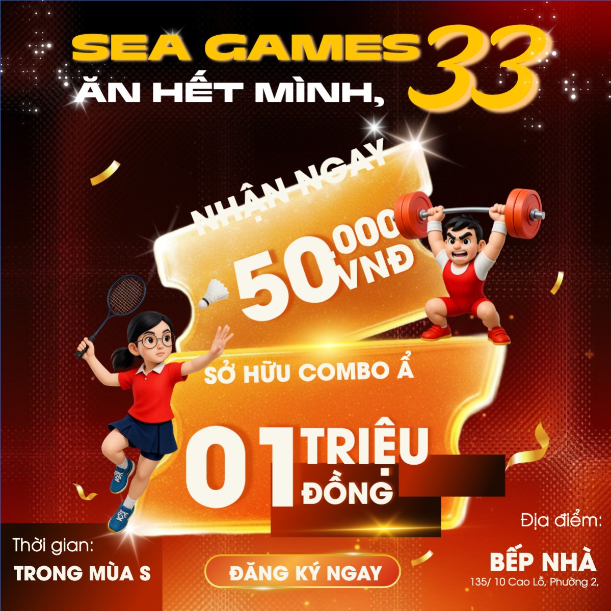 Ăn hết mình, cổ vũ hết ga