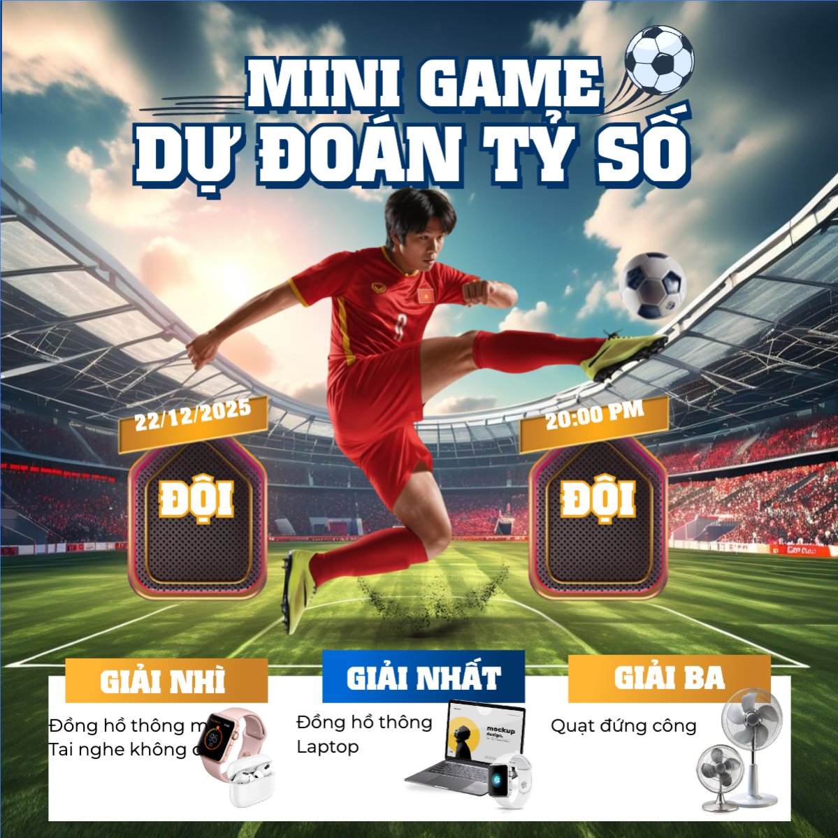 Mini game dự đoán tỷ số