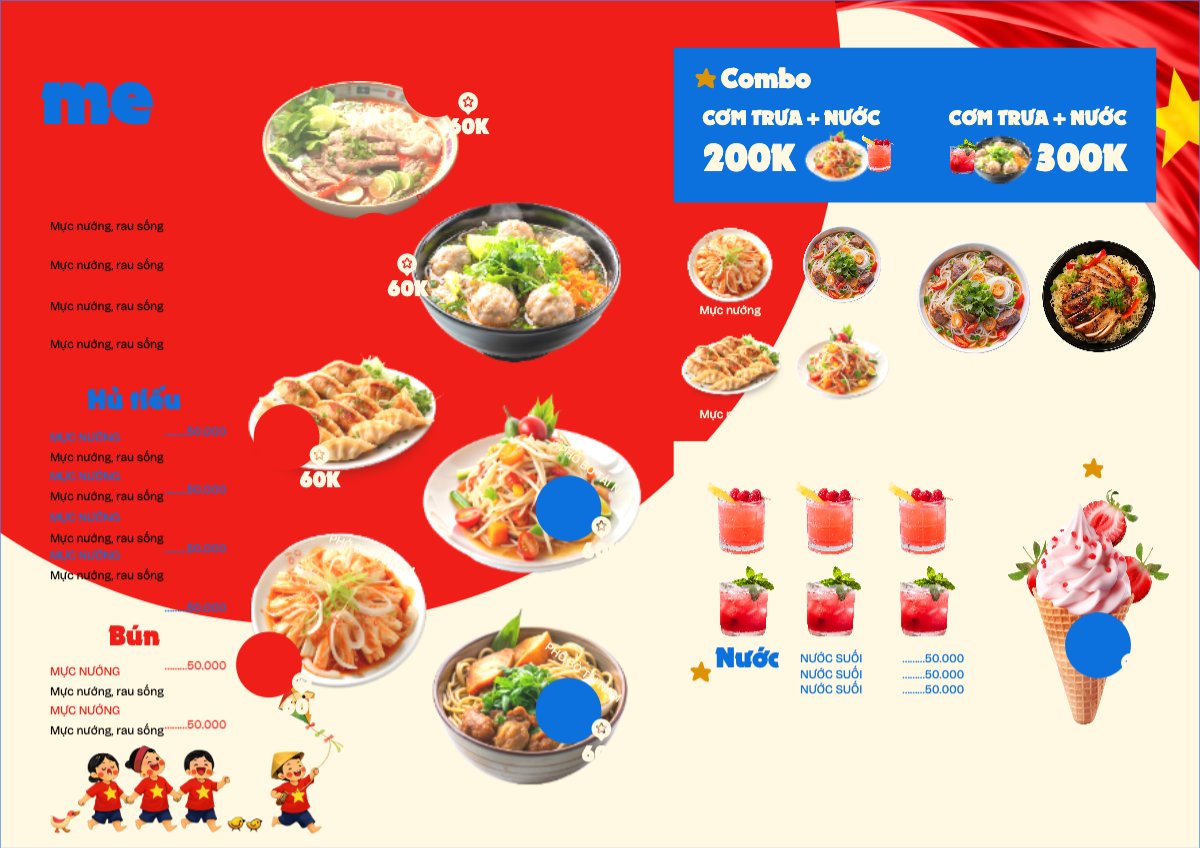 Thực đơn Đại Lễ 30/4