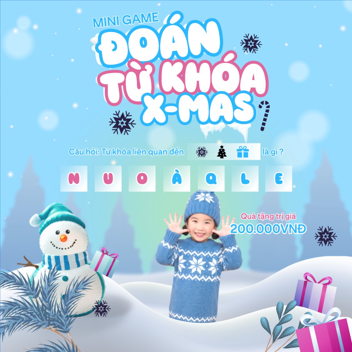 Mini game đoán từ khóa x-mas