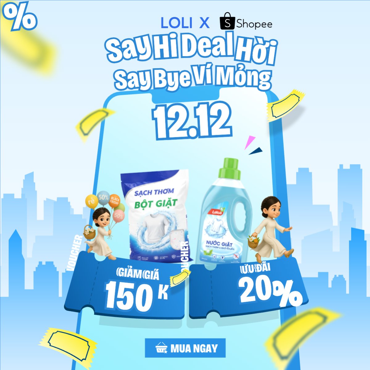 Say hi deal hời say bye ví mỏng