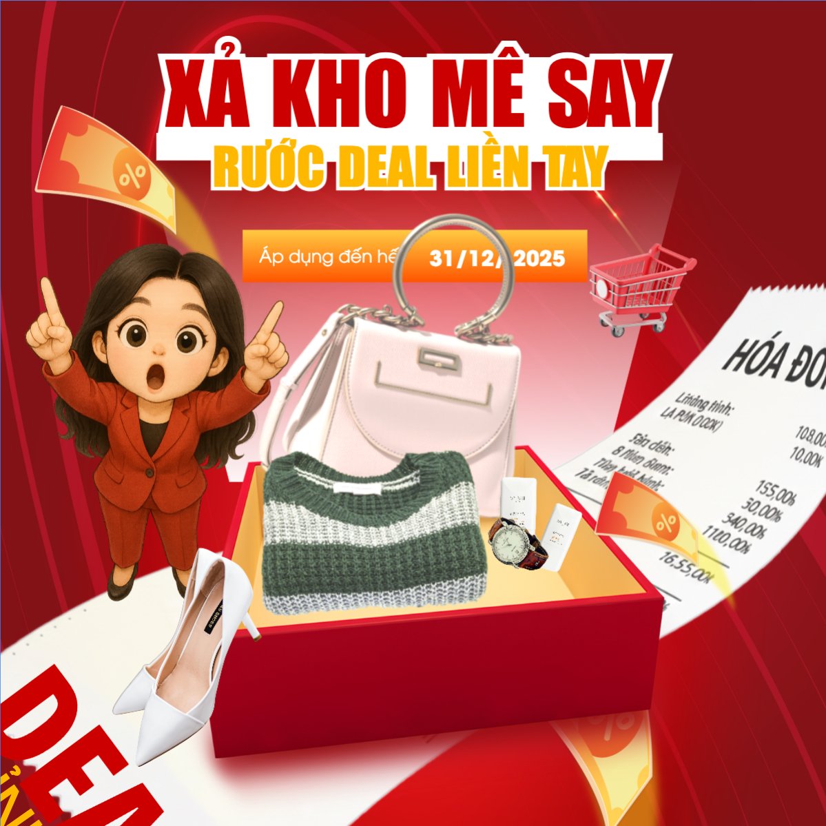 Xả kho mê say rước deal liền tay