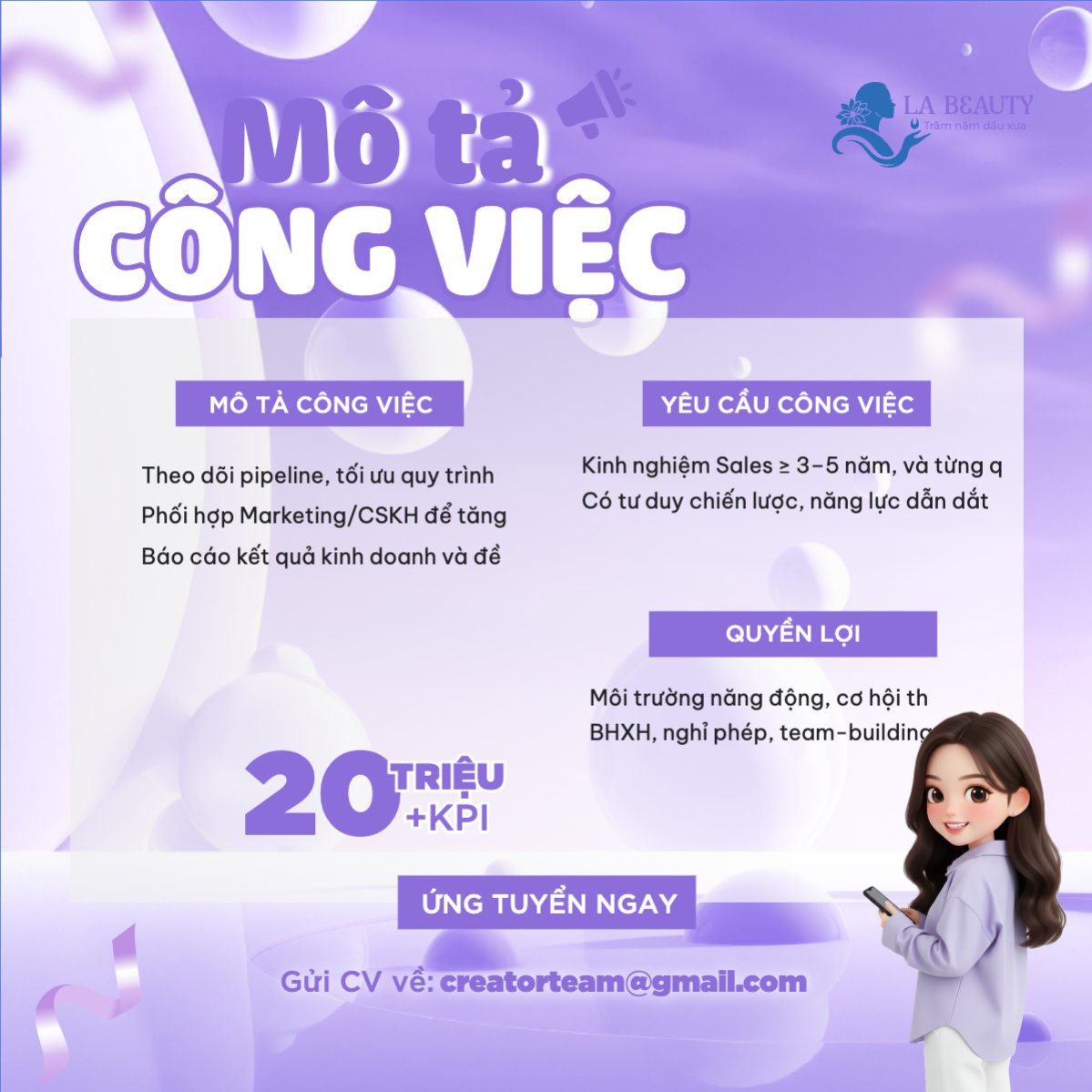 Tuyển dụng quản lý cửa hàng