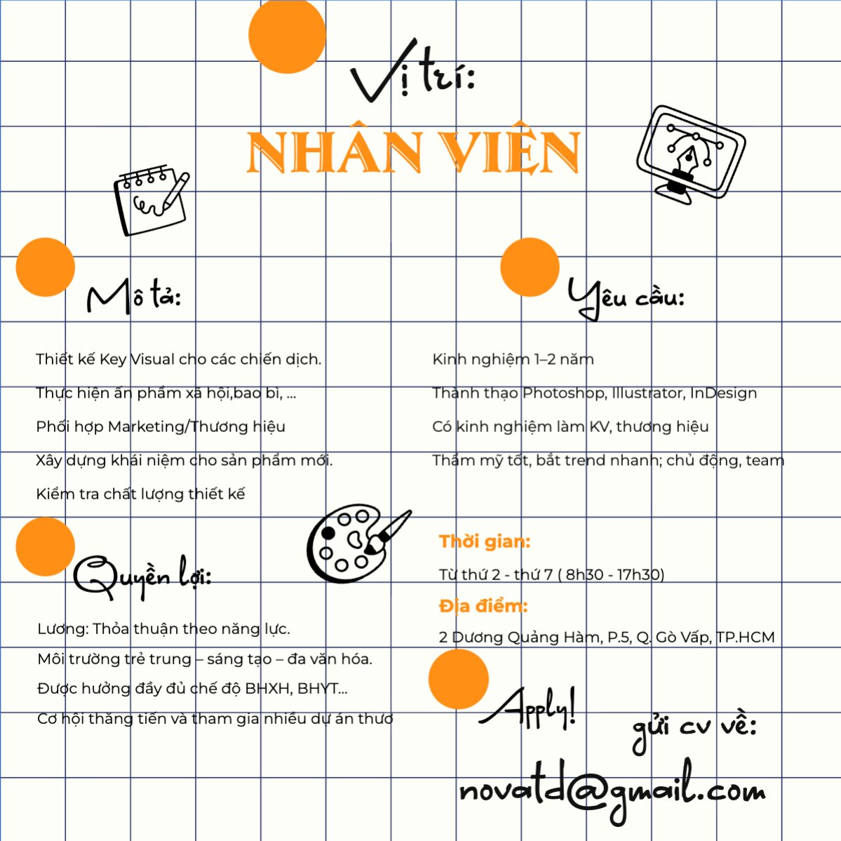 Vị trí nhân viên thiết kế