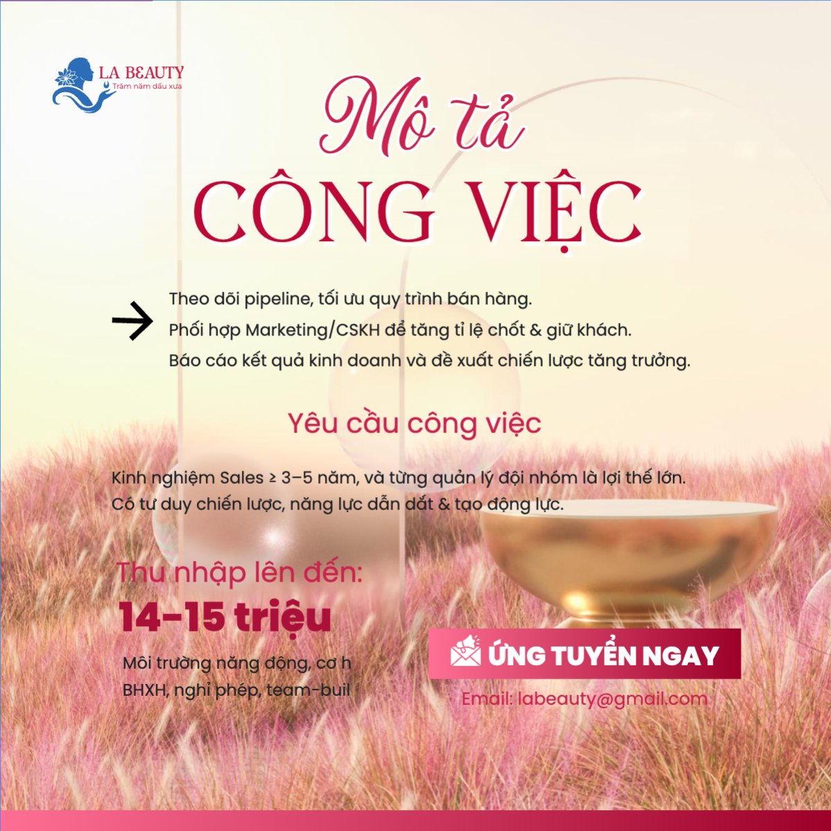Tuyển dụng kỹ thuật viên thẩm mỹ