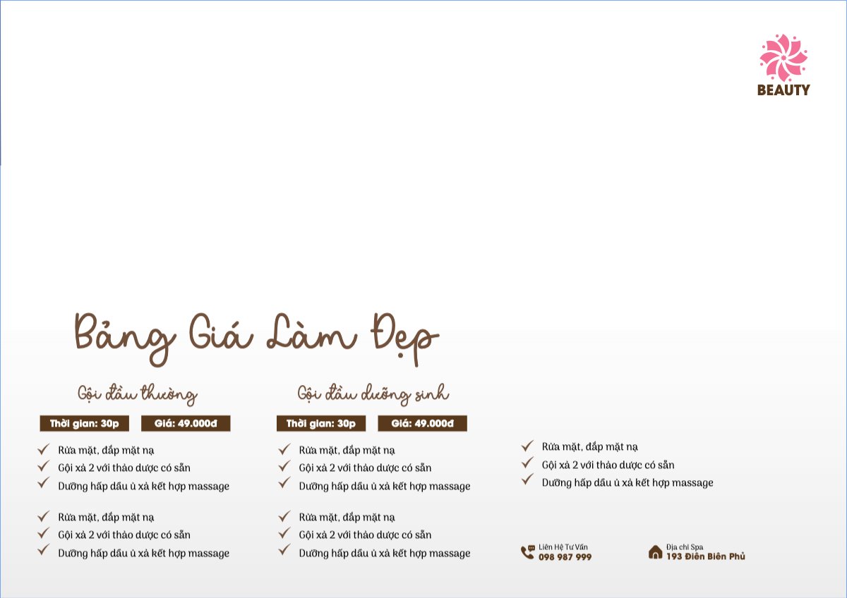 Tiệm tóc, tiệm cắt tóc, salon, nail, spa, beauty, làm đẹp, thẩm mỹ