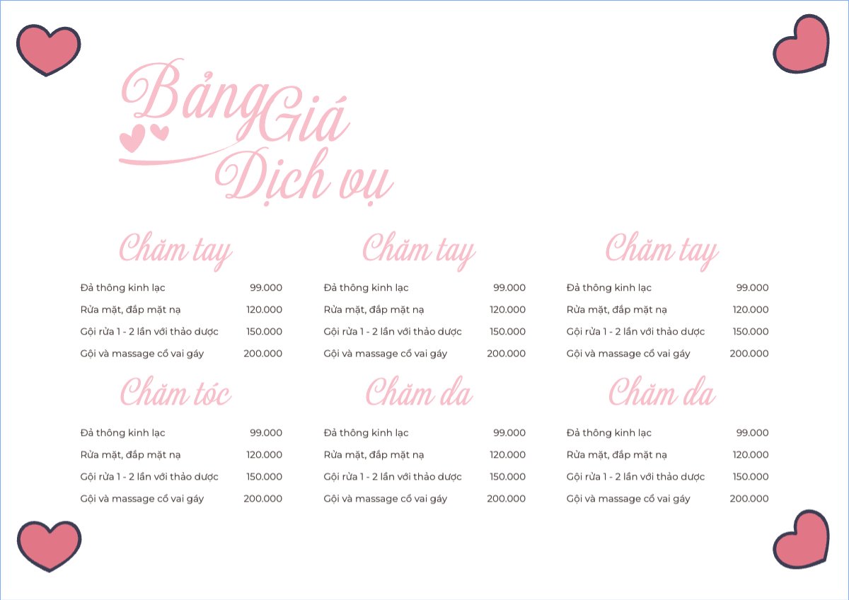 Tiệm tóc, tiệm cắt tóc, salon, nail, spa, beauty, làm đẹp, thẩm mỹ