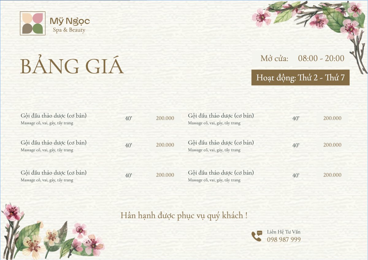 Tiệm tóc, tiệm cắt tóc, salon, nail, spa, beauty, làm đẹp, thẩm mỹ