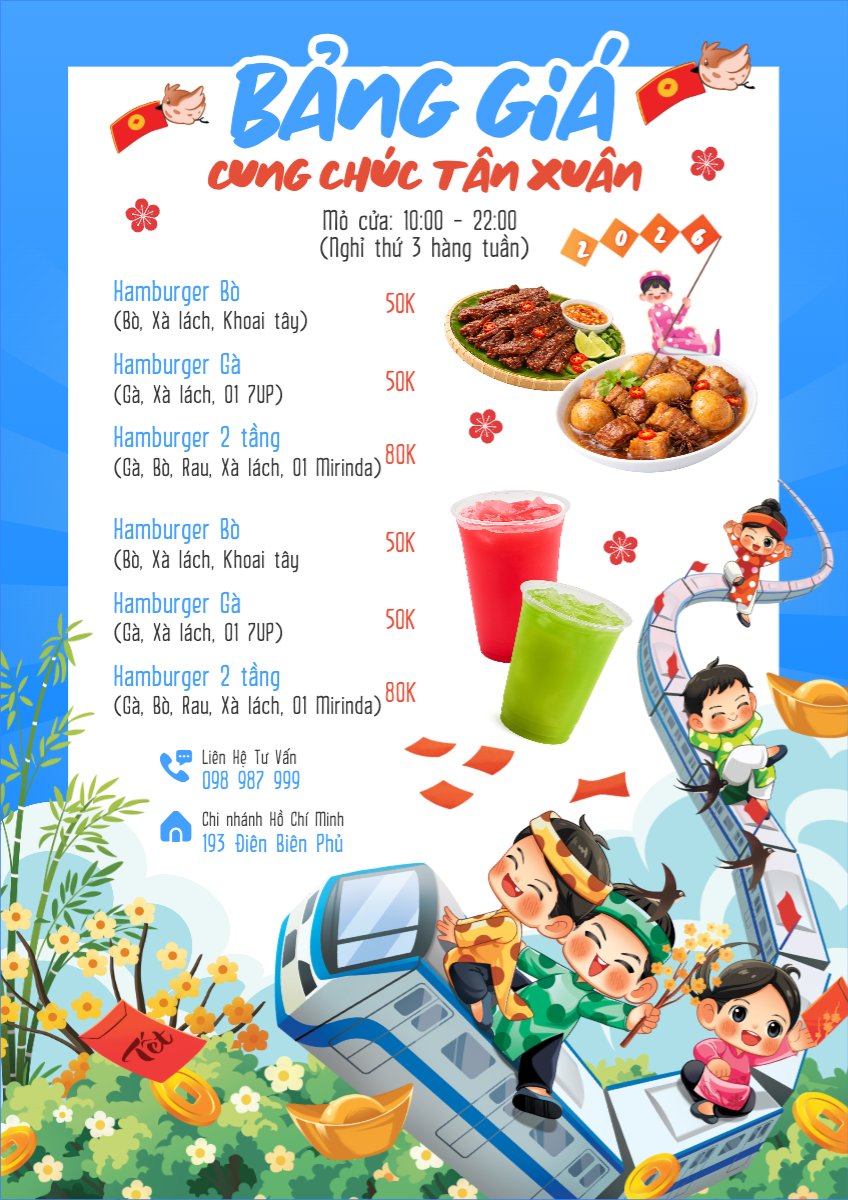 Bảng giá cung chúc tân xuân 2026