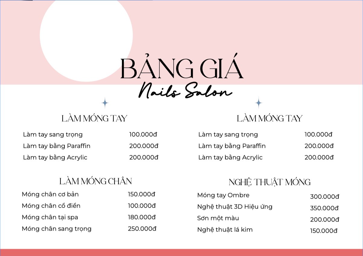 Tiệm tóc, tiệm cắt tóc, salon, nail, spa, beauty, làm đẹp, thẩm mỹ