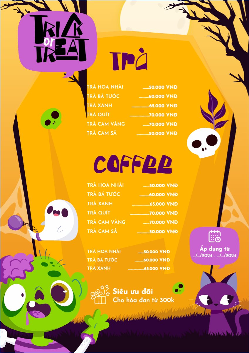 Halloween, lễ hội ma quái, nước uống, drink, ẩm thực, food, dễ thương, cute, chibi, hoạt hình, cartoon