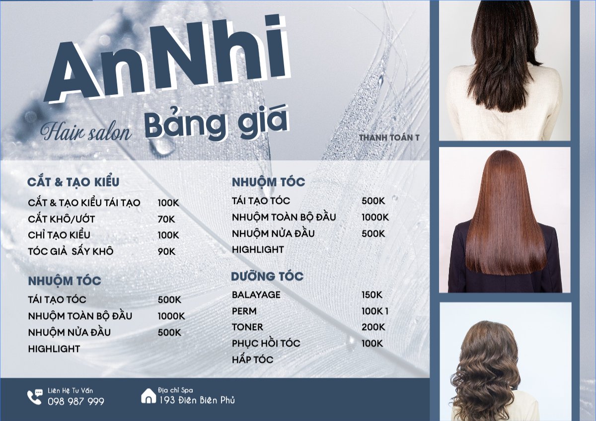 Tiệm tóc, tiệm cắt tóc, salon, nail, spa, beauty, làm đẹp, thẩm mỹ