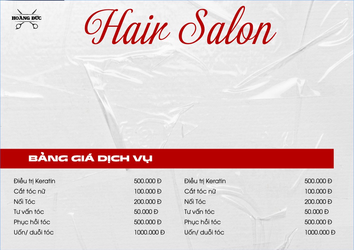 Tiệm tóc, tiệm cắt tóc, salon, nail, spa, beauty, làm đẹp, thẩm mỹ