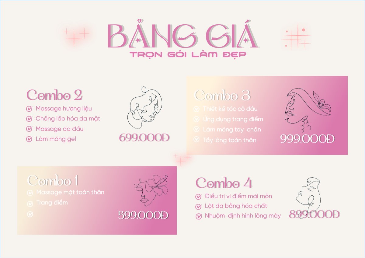 Tiệm tóc, tiệm cắt tóc, salon, nail, spa, beauty, làm đẹp, thẩm mỹ