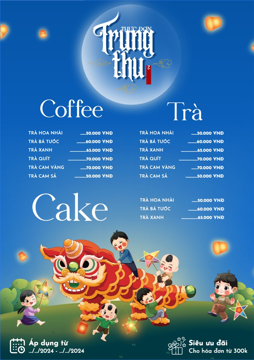 Trung thu, Tết Đoàn Viên, mid-autumn festival, nước uống, drink, ẩm thực, food, dễ thương, cute, chibi, hoạt hình, cartoon