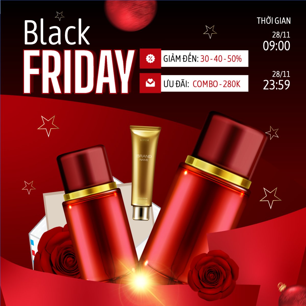 Blackfriday giảm giá mỹ phẩm