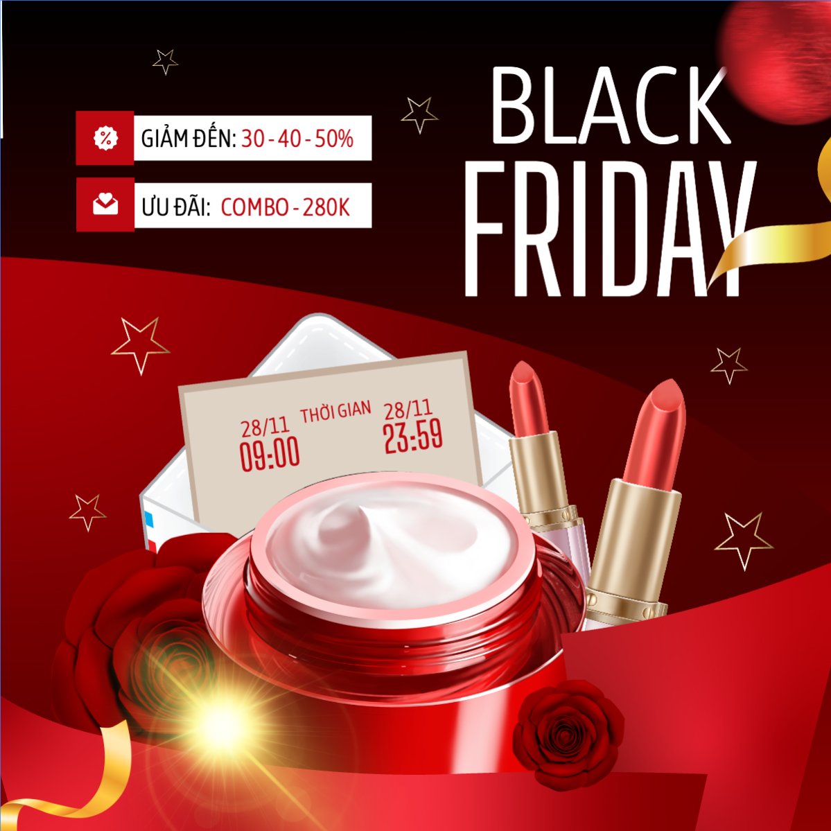 Blackfriday giảm giá mỹ phẩm