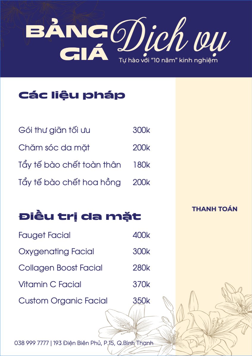 Tiệm tóc, tiệm cắt tóc, salon, nail, spa, beauty, làm đẹp, thẩm mỹ