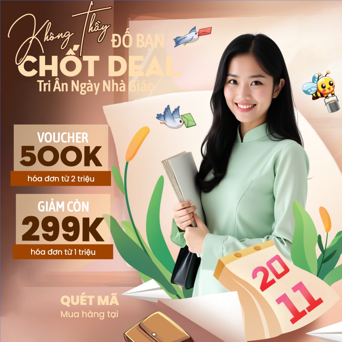 Chốt deal tri ân 20/11