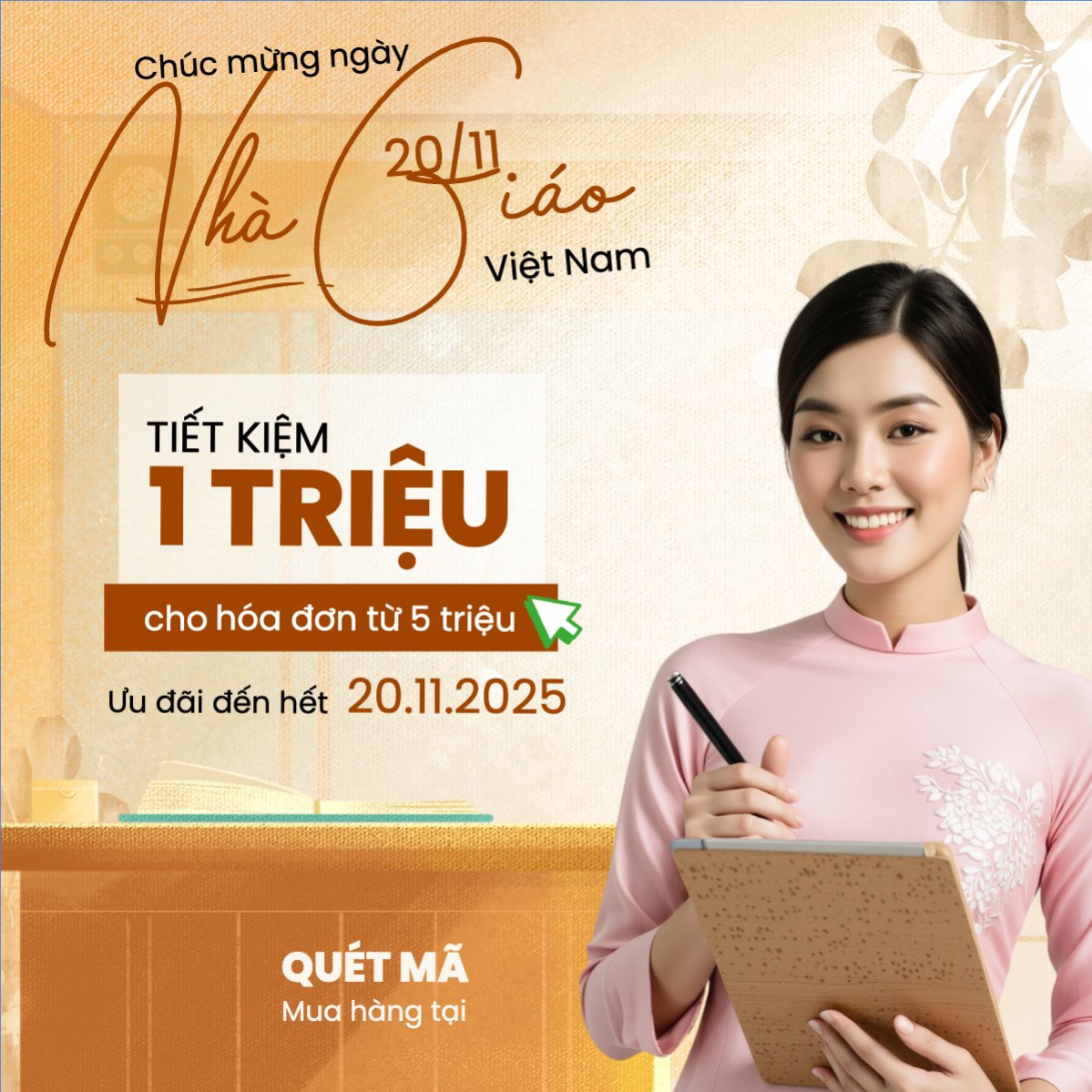 Giảm giá ngày 20/11