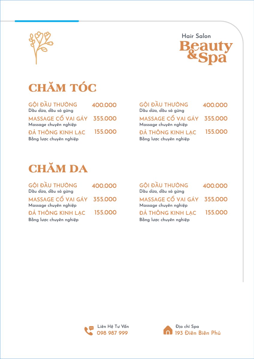Tiệm tóc, tiệm cắt tóc, salon, nail, spa, beauty, làm đẹp, thẩm mỹ