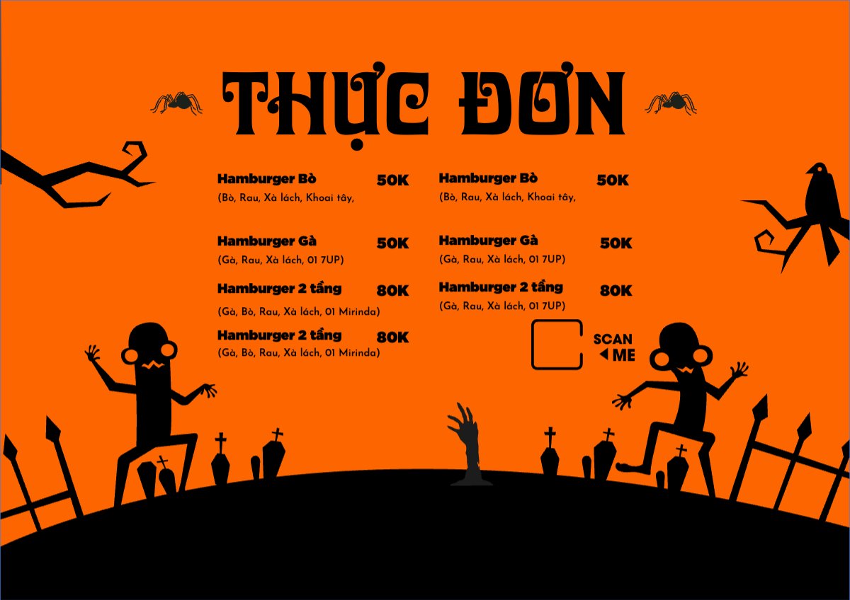 Halloween, đồ ăn, food, thực phẩm, ẩm thực, món ăn, F&B, nhà hàng, thức ăn