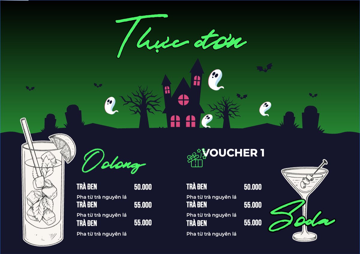 Halloween, nước uống, juice, giải khát, F&B, drink