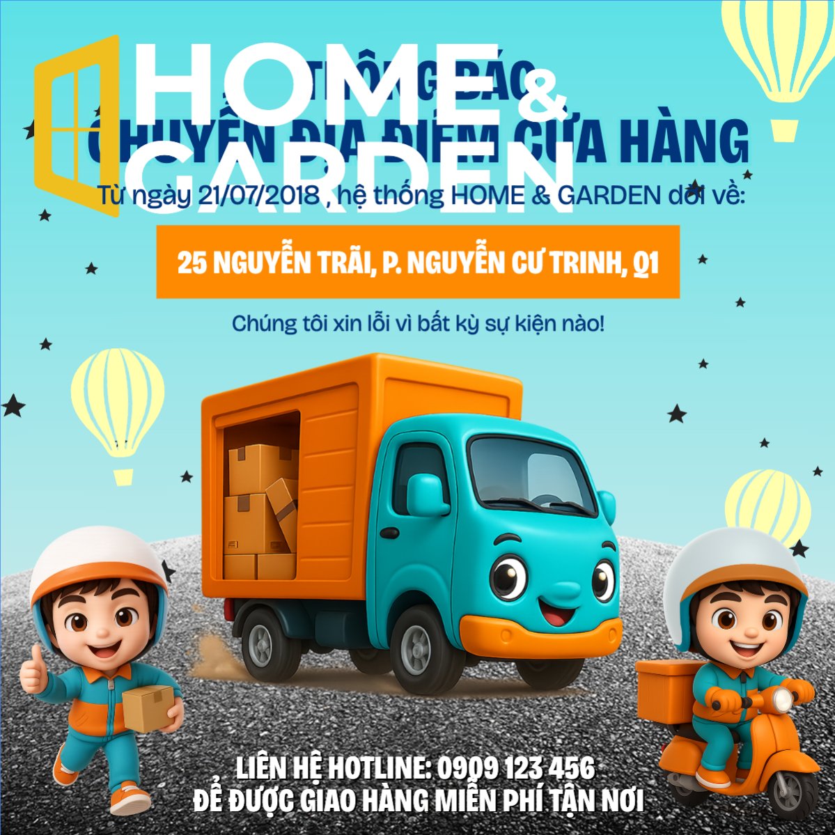 Thông báo chuyển địa điểm
