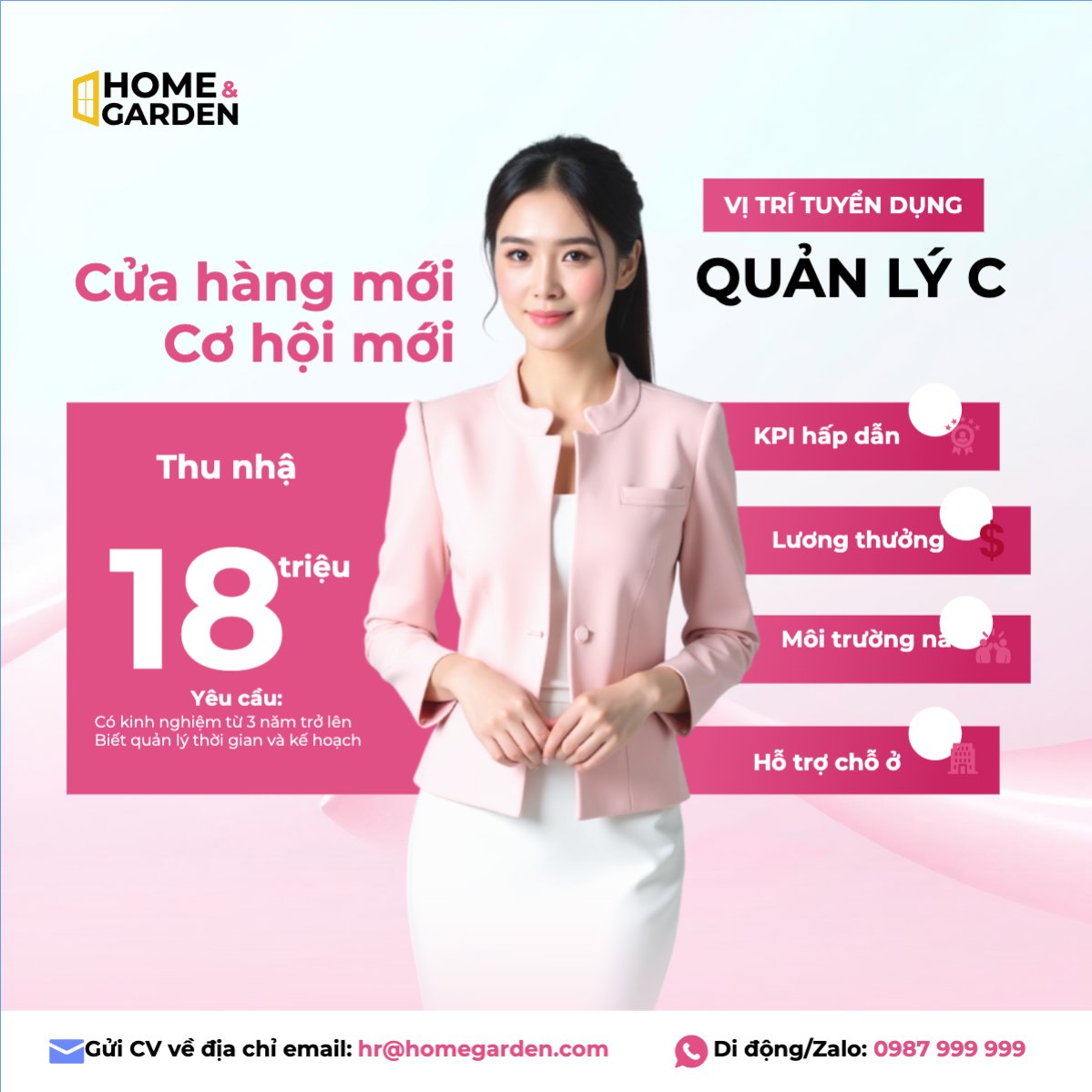Tuyển dụng, quản lý cửa hàng, văn phòng, office, doanh nghiệp, hiện đại, modern