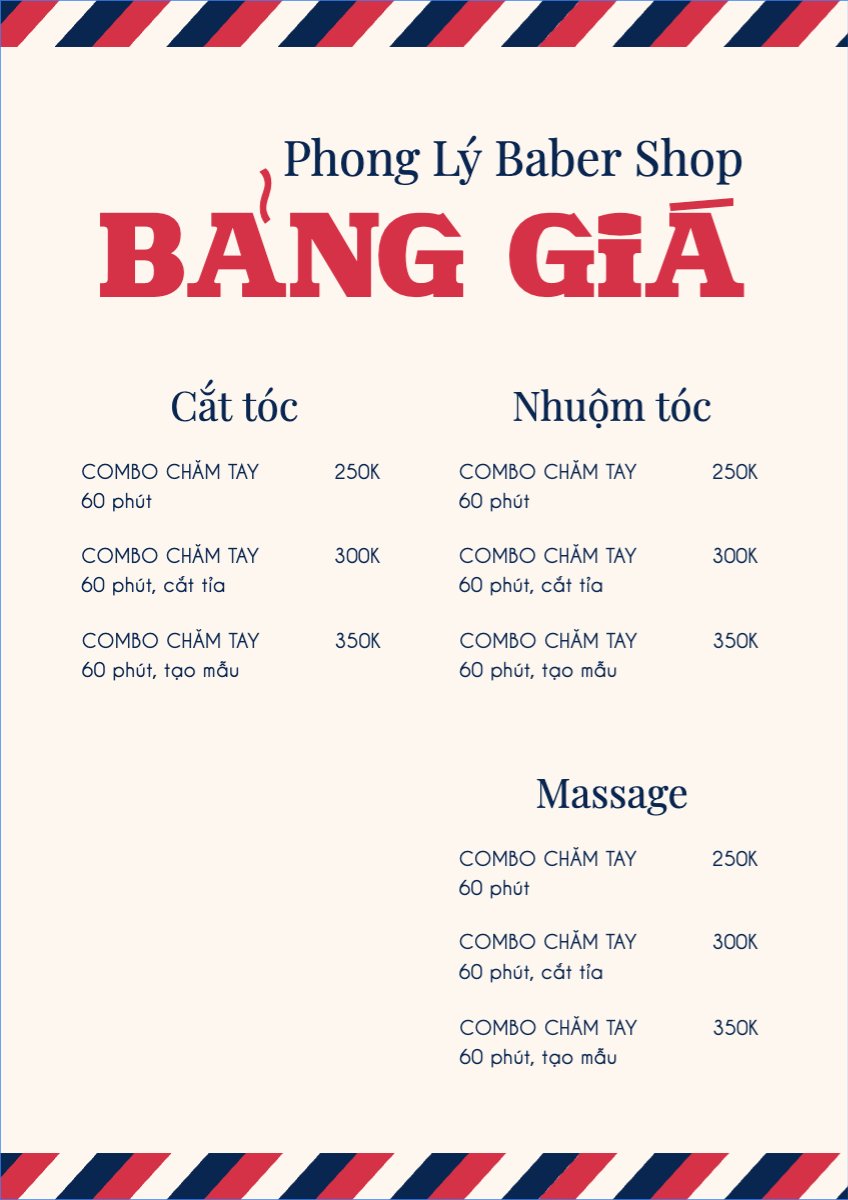 Tiệm tóc, tiệm cắt tóc, baber shop, salon, nail, spa, beauty, làm đẹp, thẩm mỹ