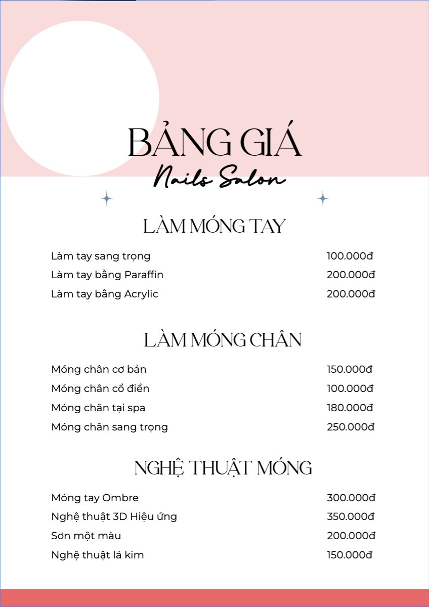 Tiệm tóc, tiệm cắt tóc, salon, nail, spa, beauty, làm đẹp, thẩm mỹ