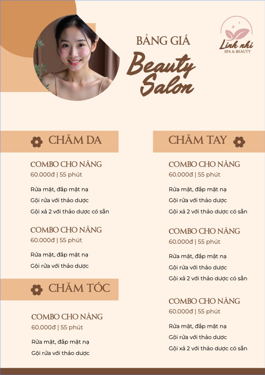 Tiệm tóc, tiệm cắt tóc, salon, nail, spa, beauty, làm đẹp, thẩm mỹ