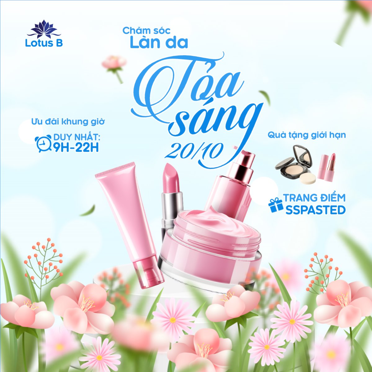 20/10, Ngày phụ nữ Việt Nam, Vietnamese Women's Day, phụ nữ, sự kiện, event, mỹ phẩm, làm đẹp, beauty, hiện đại, modern, hoa lá